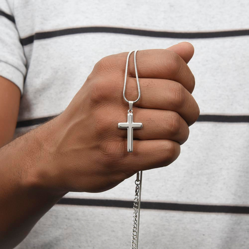 Collier en croix pour homme
