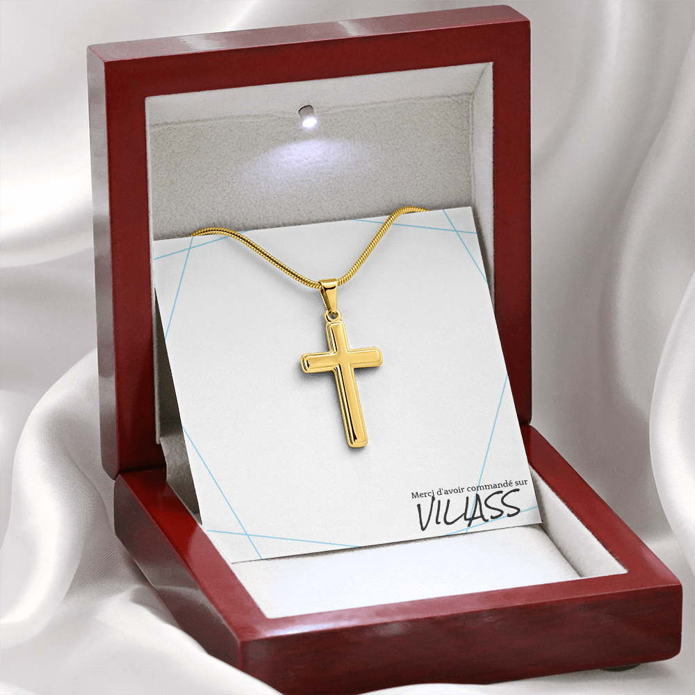 Collier en croix pour homme