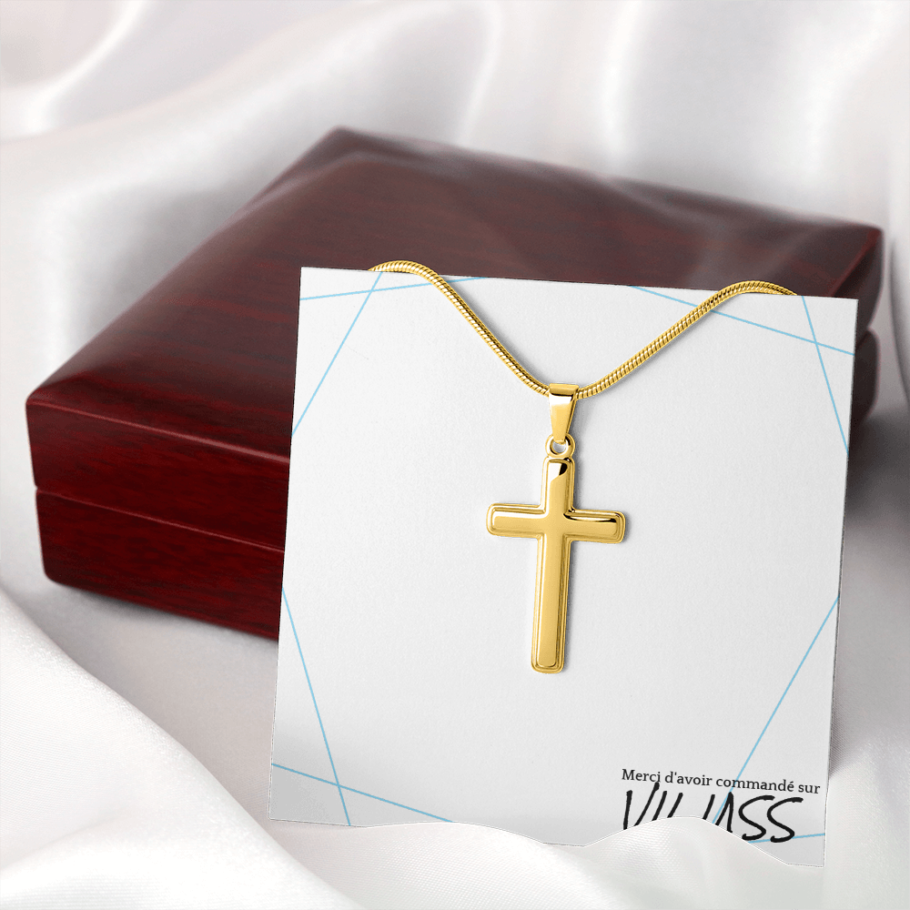 Collier en croix pour homme