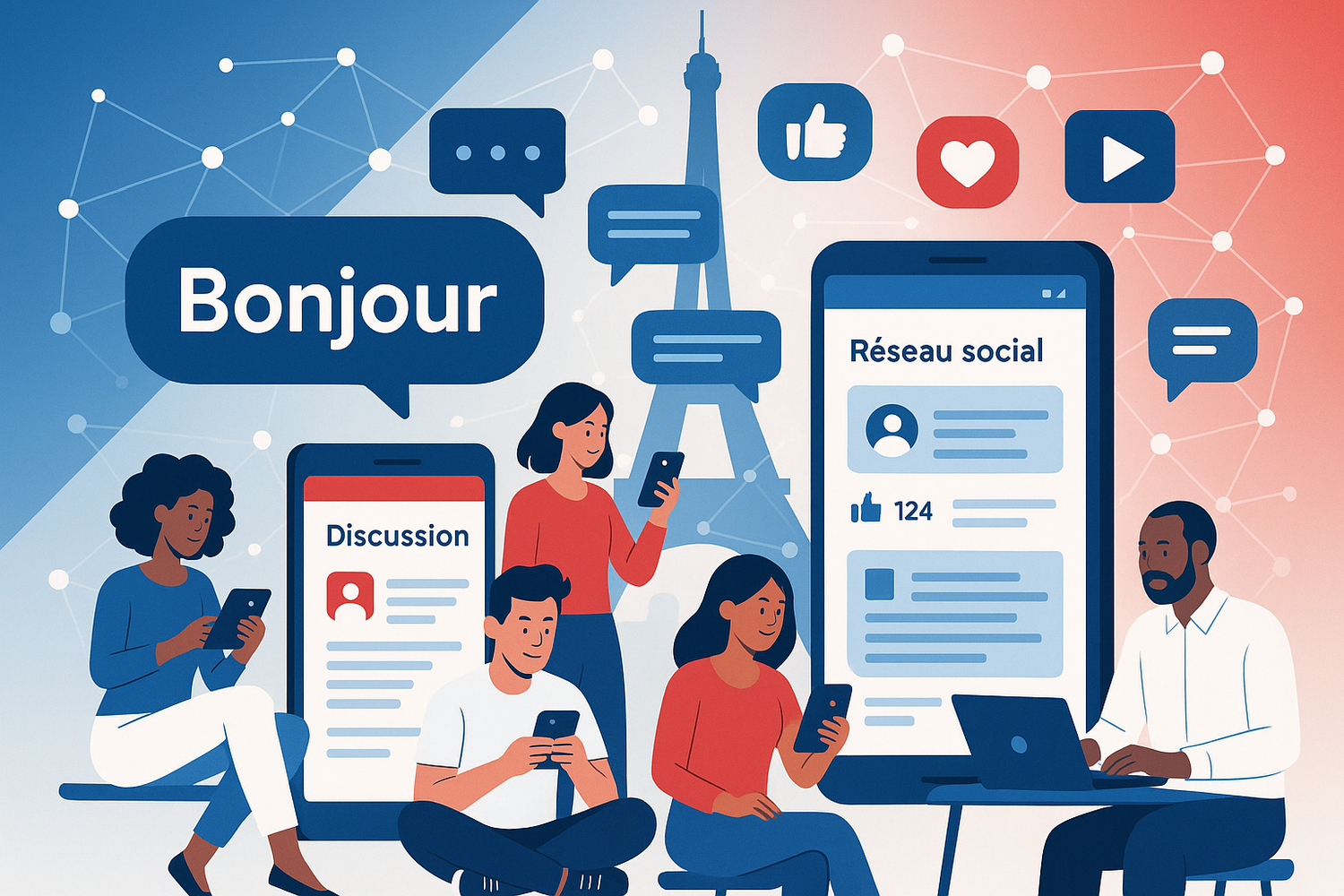 réseaux sociaux francais